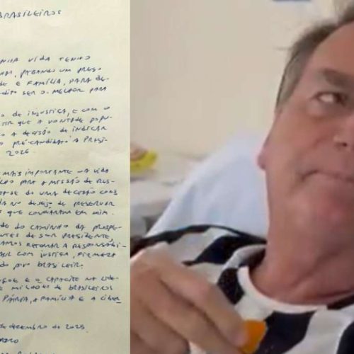 Bolsonaro, em carta, confirma Flávio como pré‑candidato e faz relato chocante