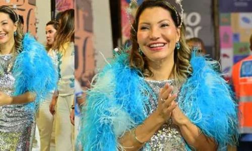 Janja mobiliza avião da FAB e seis assessores para visitar barracão de escola de samba que homenageou Lula
