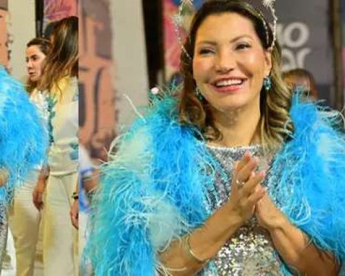 Janja mobiliza avião da FAB e seis assessores para visitar barracão de escola de samba que homenageou Lula