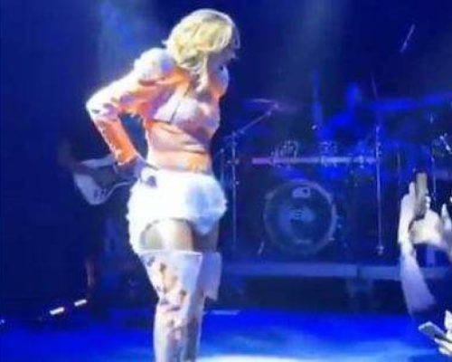 Em pleno show cantora famosa é assediada por fã, que toca em parte íntima (veja o vídeo)