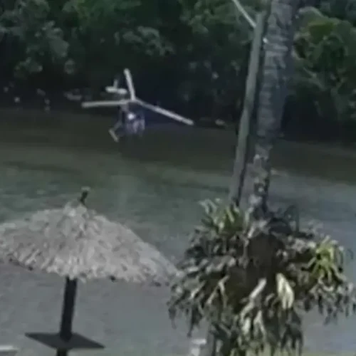 Acidente Aéreo em São Roque: Helicóptero Despenca em Lago e Ocupantes São Resgatados