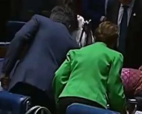 Incidente no Plenário: Senadora Teresa Leitão (PT-PE) sofre queda e suspende sessão do Senado